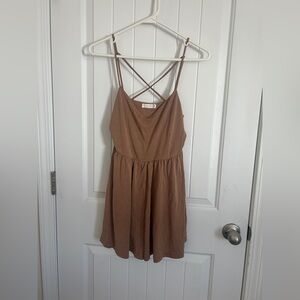 Brown Strappy Romper